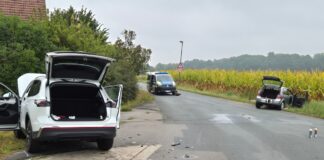 Unfall am Lobbertkamp in OS-Hellern. / Foto: Heiko Westermann