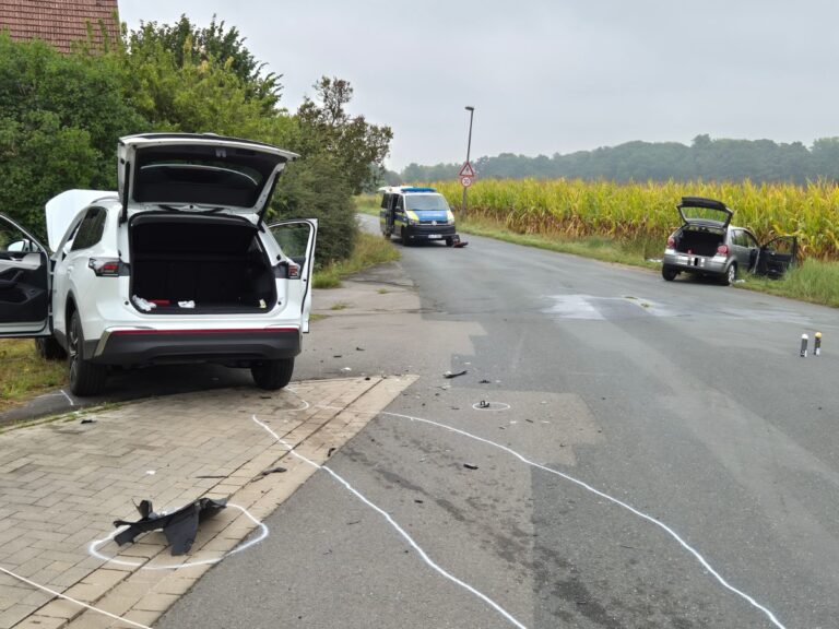 Unfall am Lobbertkamp in OS-Hellern. / Foto: Heiko Westermann