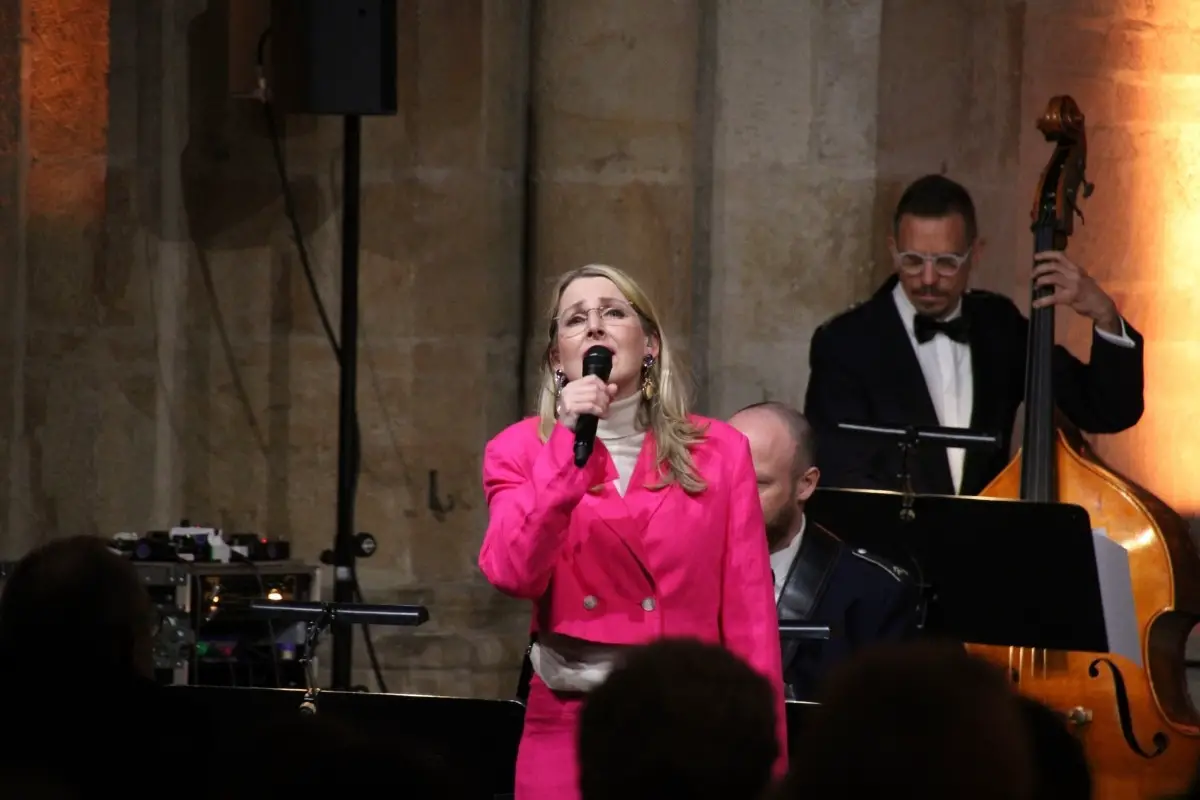 Sopranistin Margareta Bengtson im Osnabrücker Dom. / Foto: Dominik Lapp