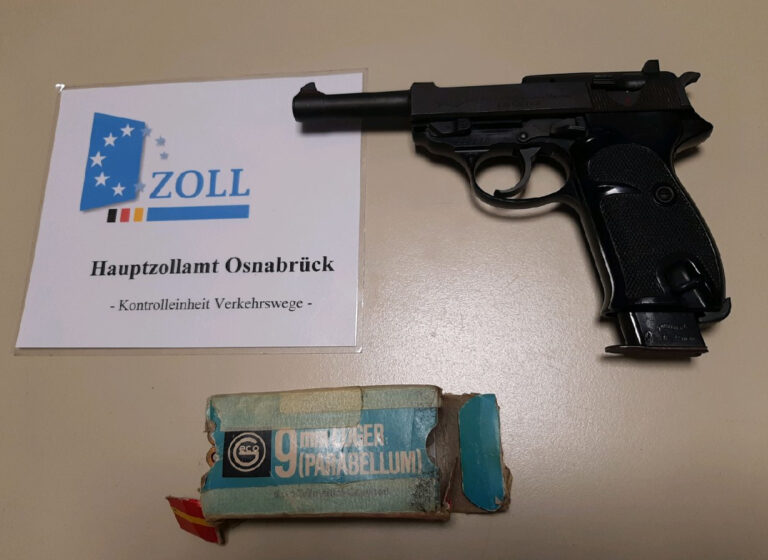 Pistole sichergestellt