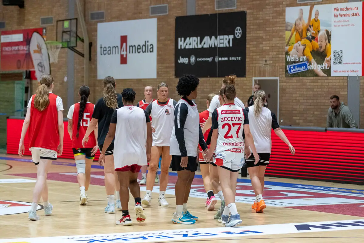 Verpasster Heimauftakt: GiroLive Panthers Osnabrück ohne Gegner – was war da los? Training der Girolive Panthers. / Foto: Alexander Reinhard