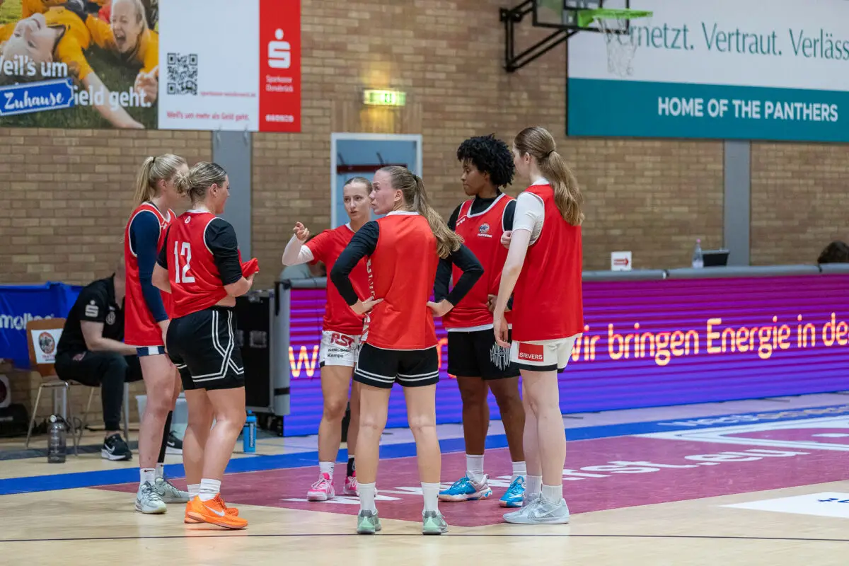 Verpasster Heimauftakt: GiroLive Panthers Osnabrück ohne Gegner – was war da los? Training der Girolive Panthers. / Foto: Alexander Reinhard