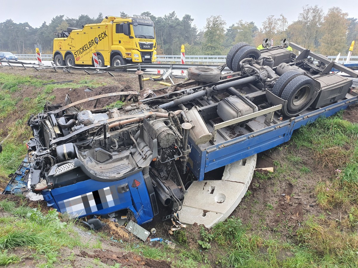 LKW-Unfall auf der A1