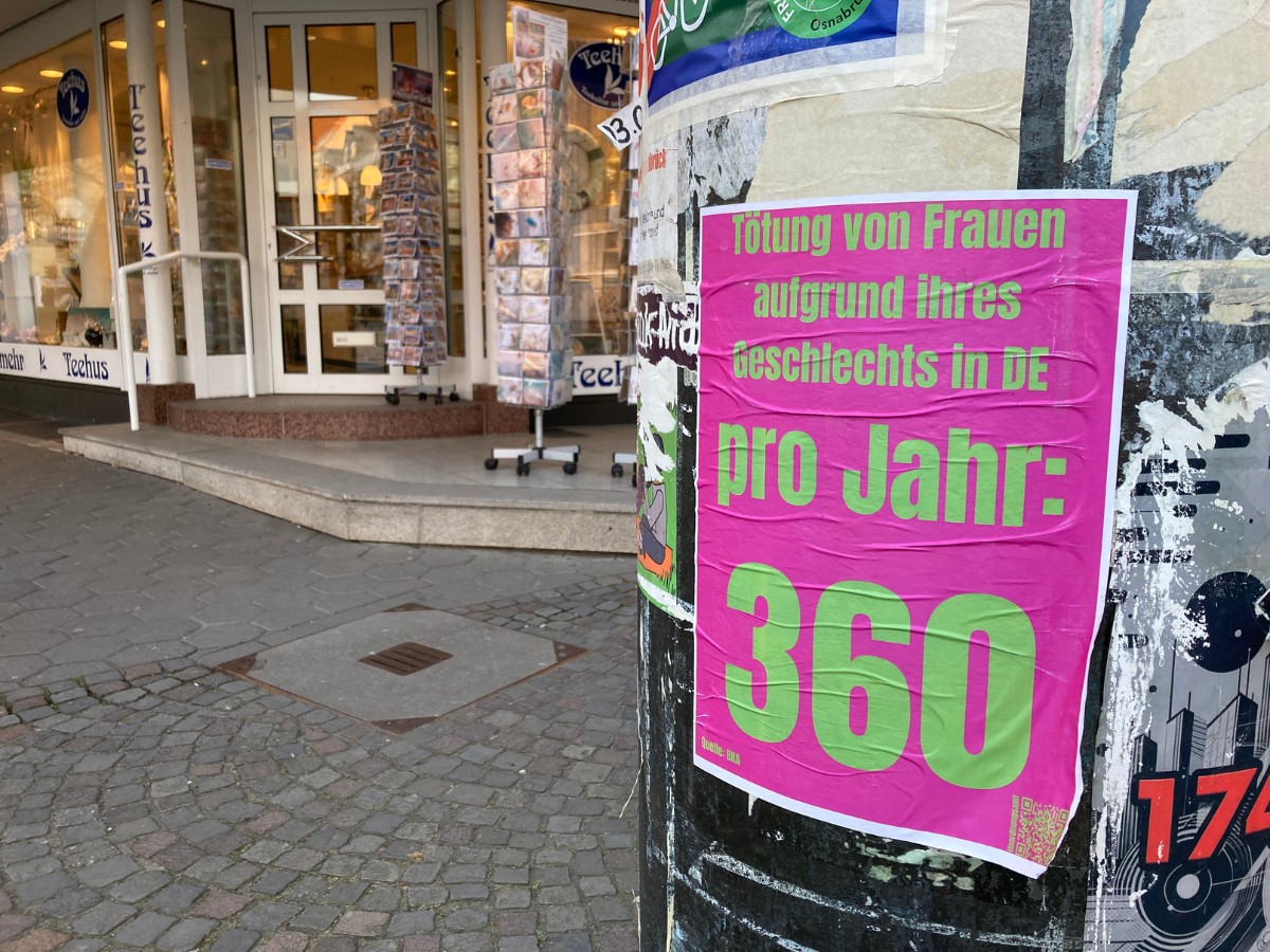 Feministischer Frühling in Osnabrück. / Foto: Dominik Lapp