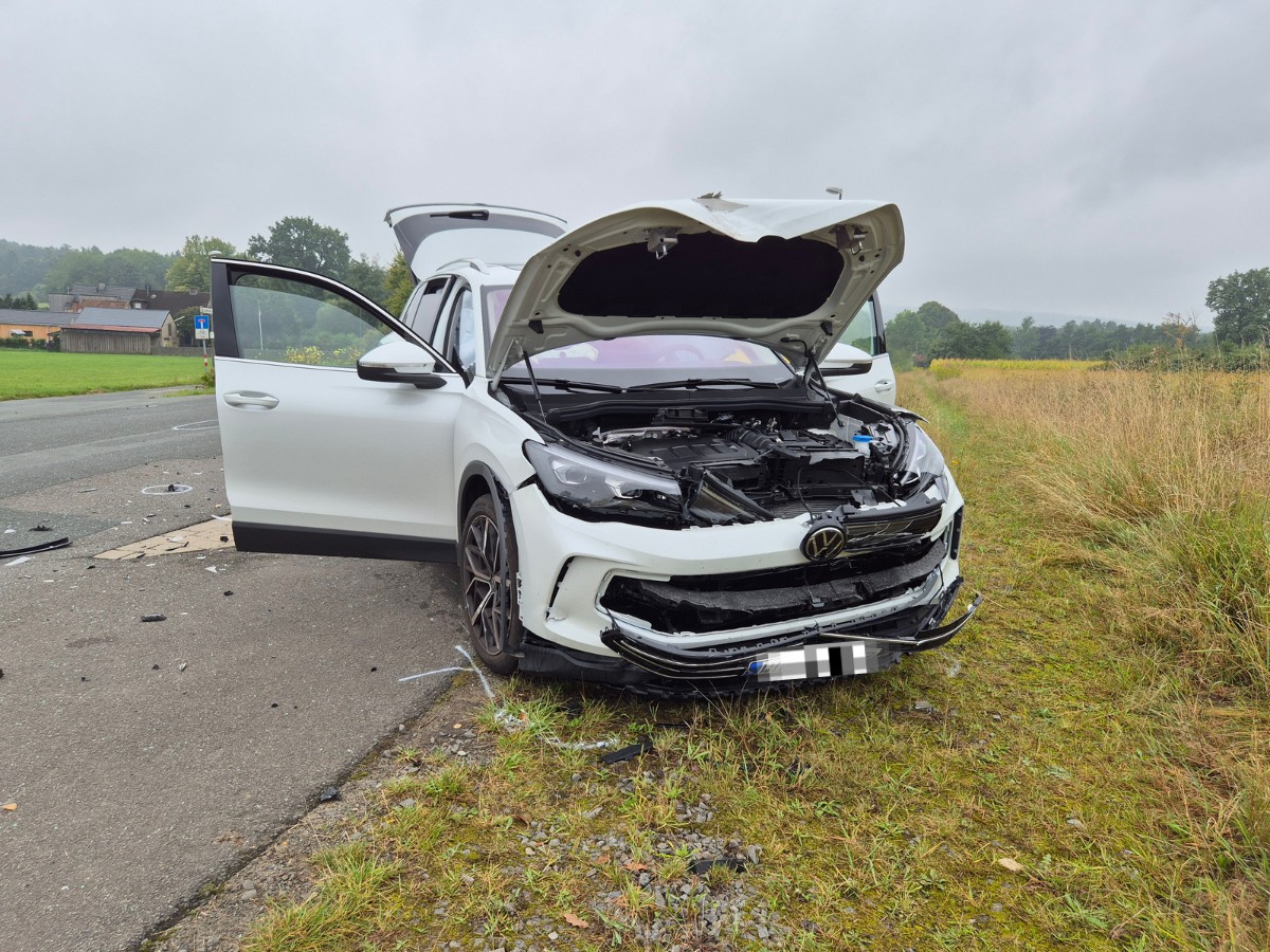 Unfall am Lobbertkamp in OS-Hellern. / Foto: Heiko Westermann