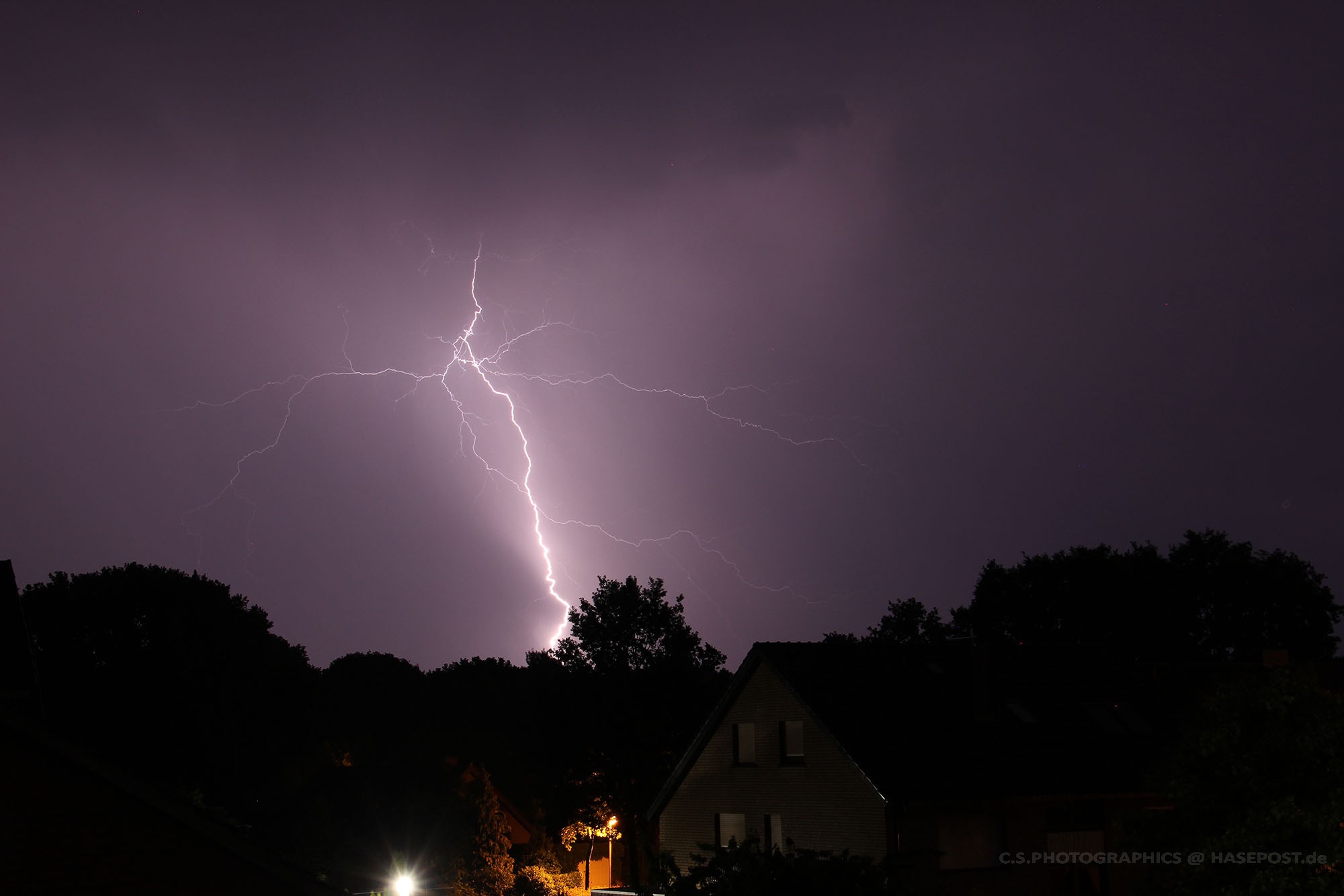 Das war das Gewitter in der Nacht auf den 3. Juli