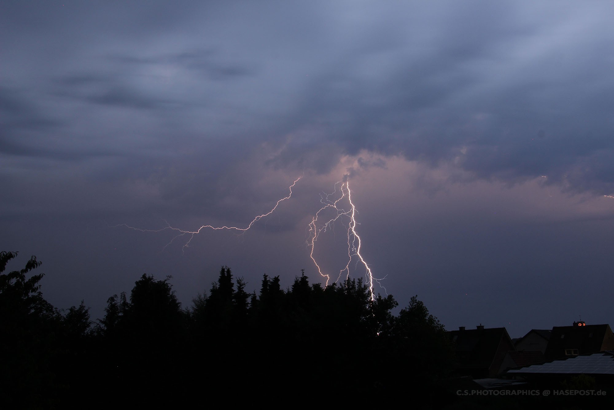 Das war das Gewitter in der Nacht auf den 3. Juli