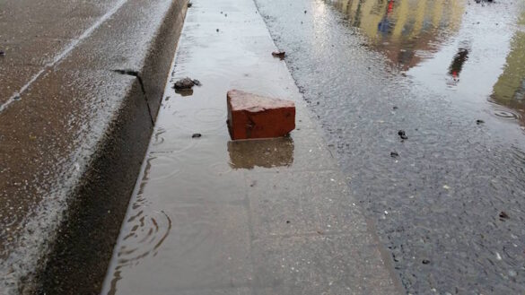 Bauschutt auf Osnabrücker Innenstadtstrassen