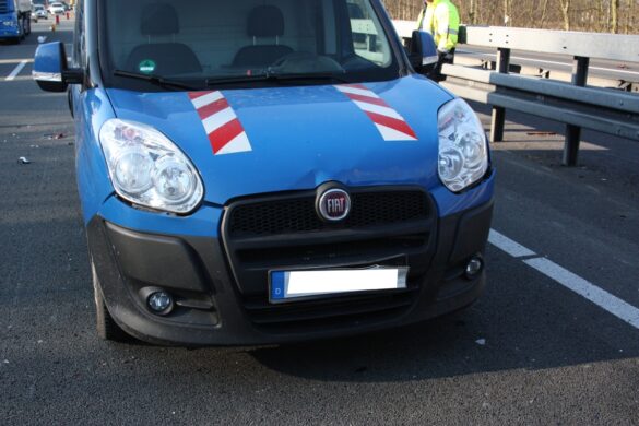 Zum Glück nur Blechschaden bei Unfall auf A30 bei Sutthausen