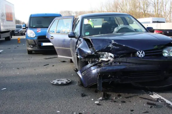 Zum Glück nur Blechschaden bei Unfall auf A30 bei Sutthausen