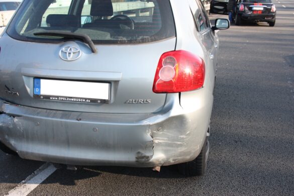 Zum Glück nur Blechschaden bei Unfall auf A30 bei Sutthausen