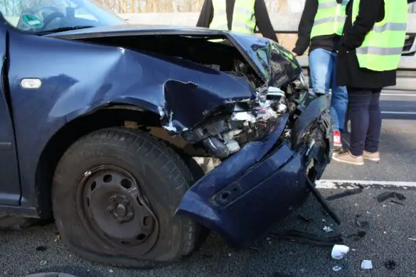 Zum Glück nur Blechschaden bei Unfall auf A30 bei Sutthausen