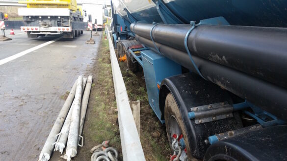 Aufwändige Tanklaster-Bergung auf der A1 bei Osnabrück [Update]