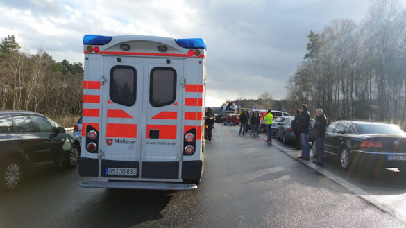 Mehrere Unfälle auf der A1 zwischen Bramsche und Osnabrück