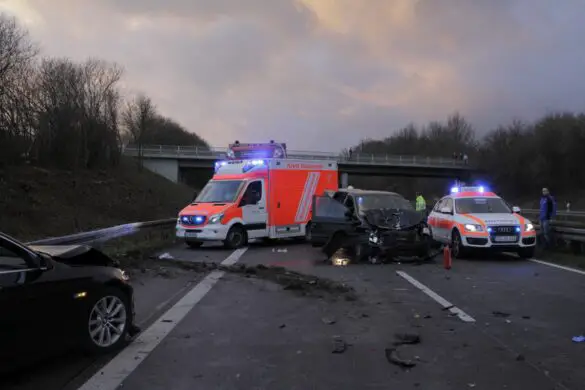 Unfall auf der Autobahn A33 bei Osnabrück