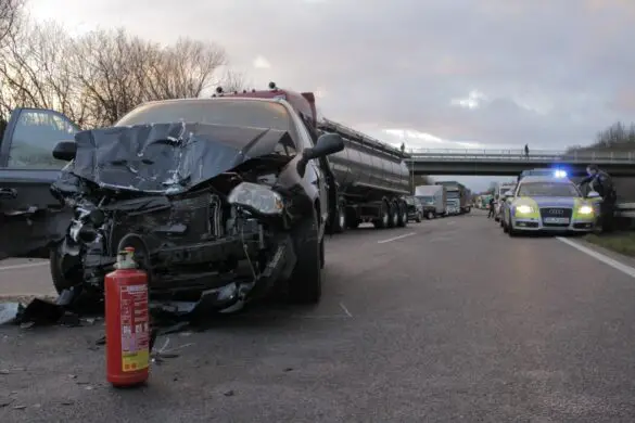 Unfall auf der Autobahn A33 bei Osnabrück