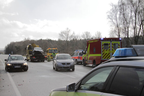 Mehrere Unfälle auf der A1 zwischen Bramsche und Osnabrück