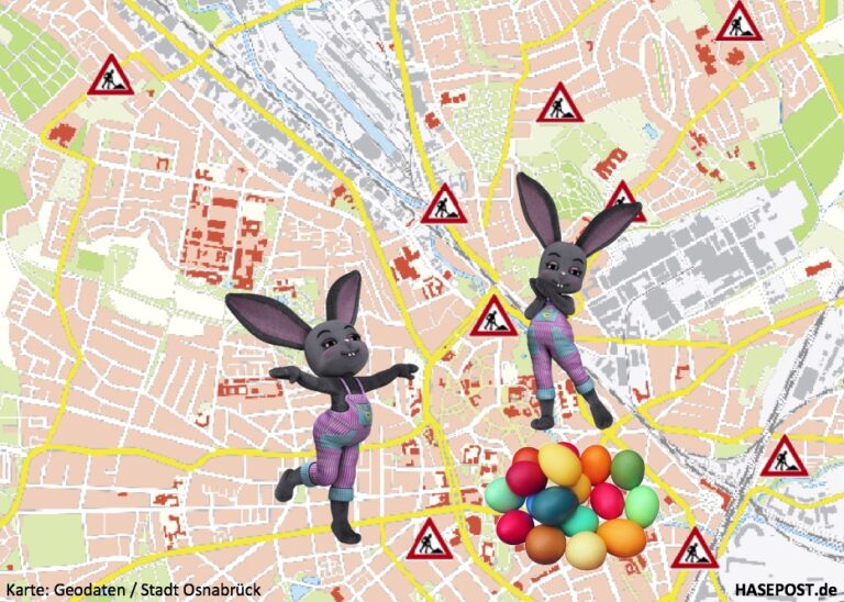 Baustellen zu Ostern in Osnabrück
