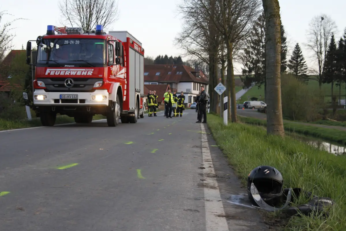 2016-04-15_Motorradfahrer-verunfallt_Hilter_008 Motorradfahrer verunfallt im Landkreis Osnabrück