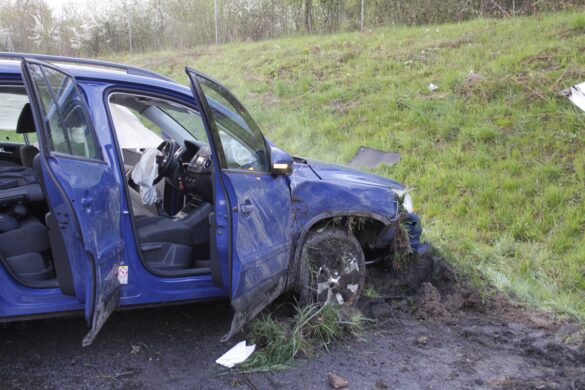 Unfall mit Zuchtkuh auf der A33