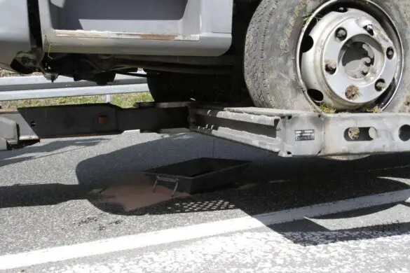 LKW-Unfall auf der A33 – Autofahrer fahren durch Absperrung