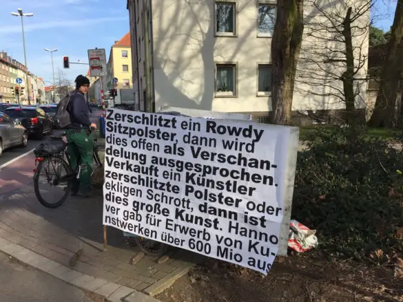 Plakatkunst in Osnabrück an der B68