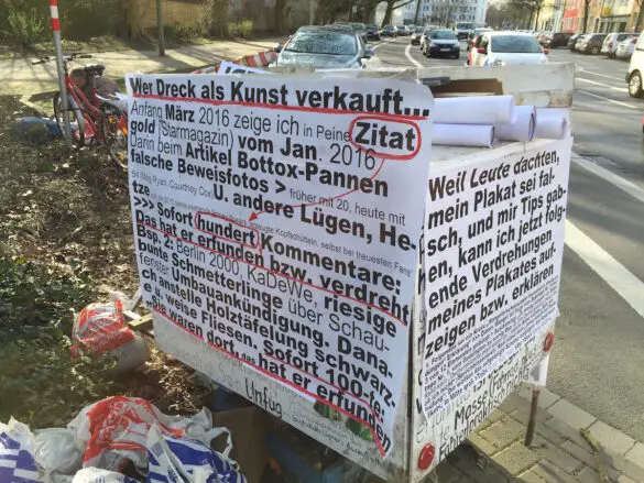 Plakatkunst in Osnabrück an der B68
