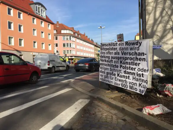 Plakatkunst in Osnabrück an der B68