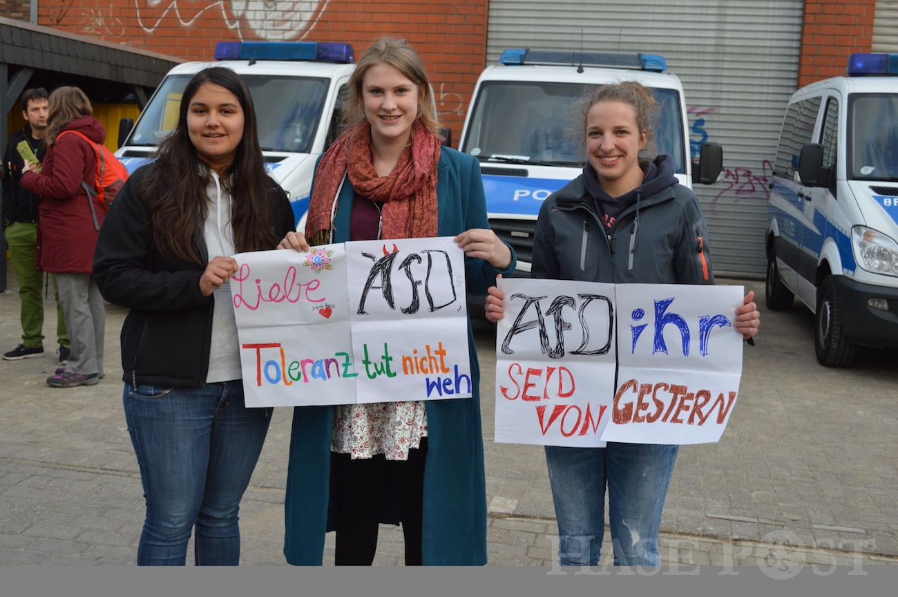 Jusos Demonstration gegen die AfD, Osnabrück 8. April 2016
