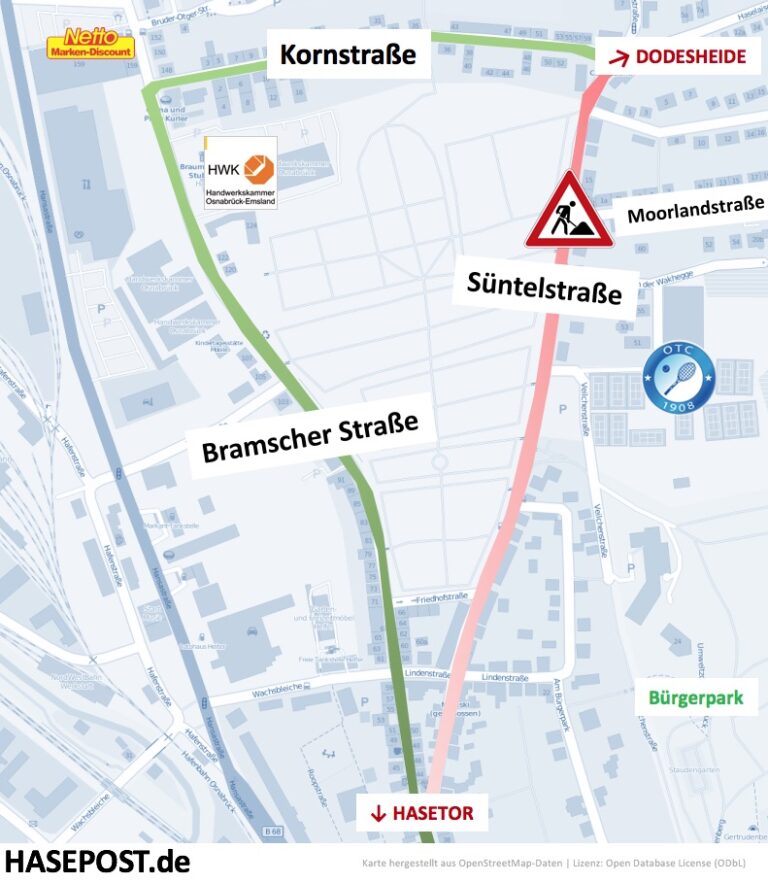 Baustelle am Sonnenhügel n Osnabrück