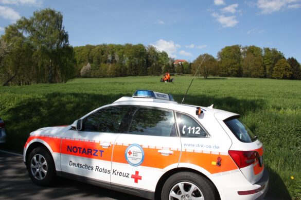 Motorradunfall in Hilter/Borgloh