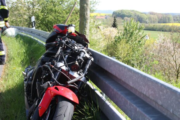 Motorradunfall in Hilter/Borgloh