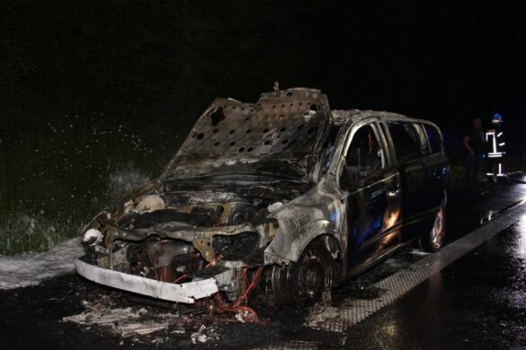 2016-05-19_PKW-Brand-Autobahn-A33_003 PKW brennt auf der A33 komplett aus