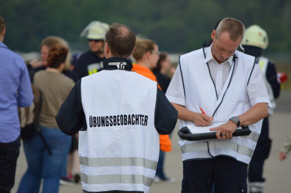 1.100 Helfer im Einsatz bei Notfallübung am Flughafen Münster/Osnabrück (FMO)