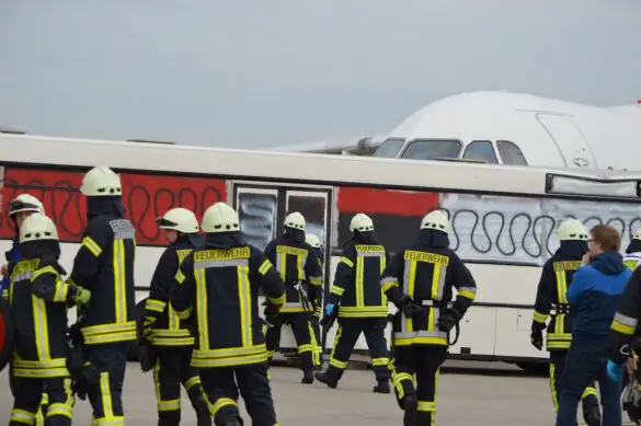 1.100 Helfer im Einsatz bei Notfallübung am Flughafen Münster/Osnabrück (FMO)