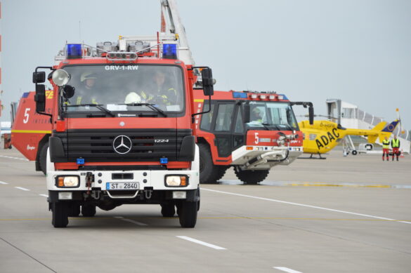 1.100 Helfer im Einsatz bei Notfallübung am Flughafen Münster/Osnabrück (FMO)