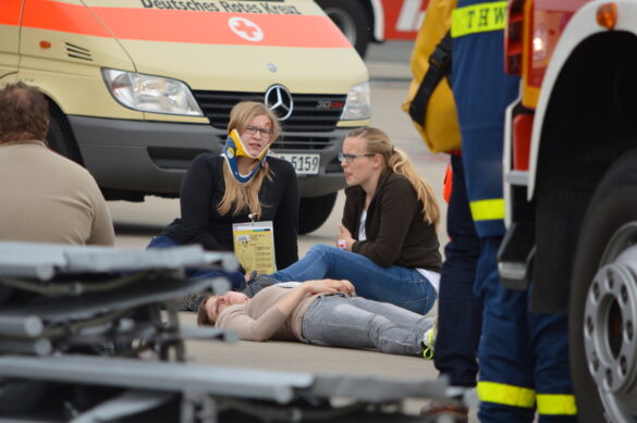 1.100 Helfer im Einsatz bei Notfallübung am Flughafen Münster/Osnabrück (FMO)