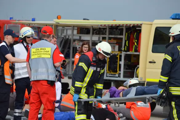 1.100 Helfer im Einsatz bei Notfallübung am Flughafen Münster/Osnabrück (FMO)