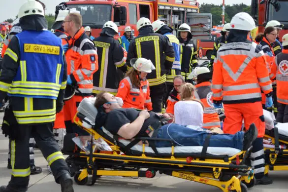 1.100 Helfer im Einsatz bei Notfallübung am Flughafen Münster/Osnabrück (FMO)