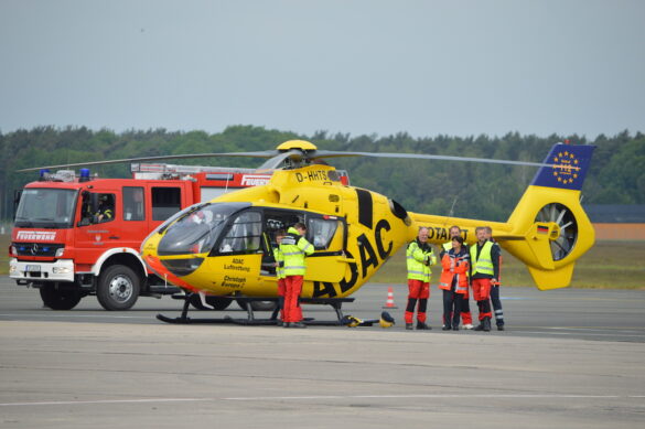 1.100 Helfer im Einsatz bei Notfallübung am Flughafen Münster/Osnabrück (FMO)