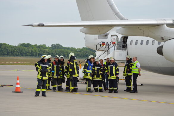 1.100 Helfer im Einsatz bei Notfallübung am Flughafen Münster/Osnabrück (FMO)