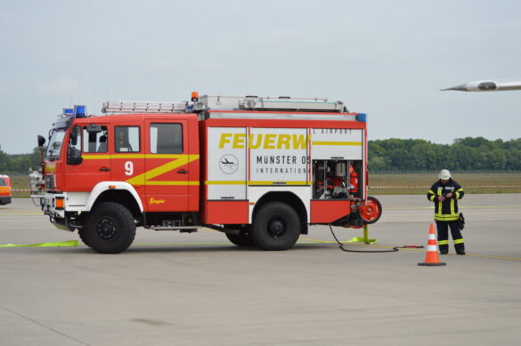 1.100 Helfer im Einsatz bei Notfallübung am Flughafen Münster/Osnabrück (FMO)
