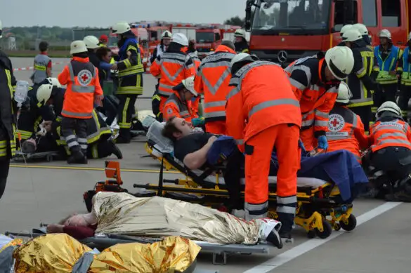 1.100 Helfer im Einsatz bei Notfallübung am Flughafen Münster/Osnabrück (FMO)