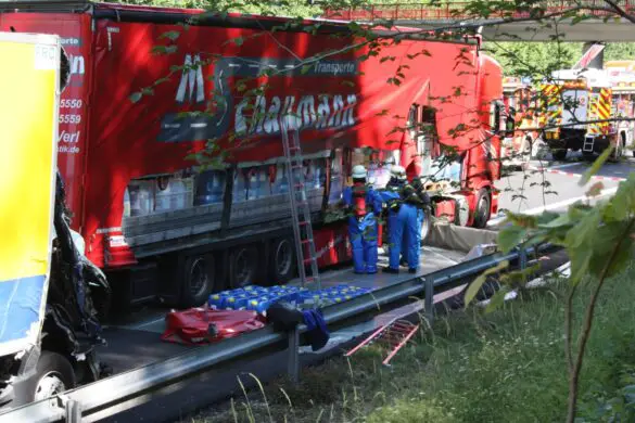 Gefahrgutunfall auf der Autobahn A30 bei Osnabrück