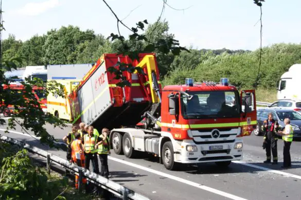 Gefahrgutunfall auf der Autobahn A30 bei Osnabrück