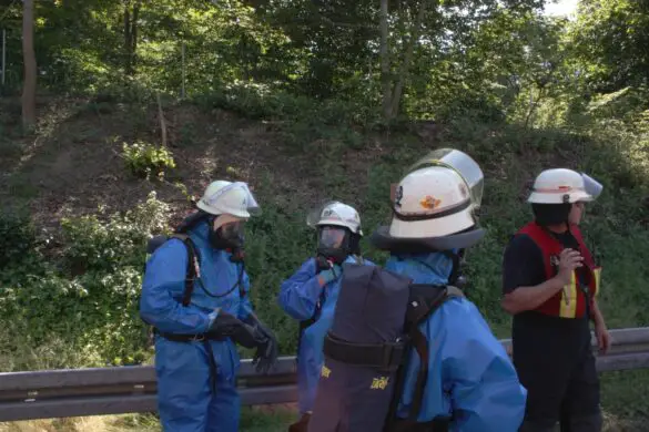 Gefahrgutunfall auf der Autobahn A30 bei Osnabrück