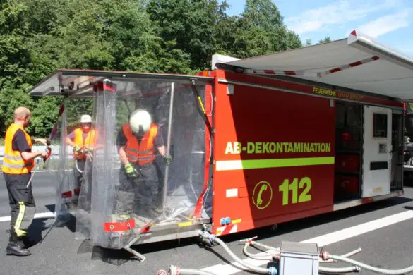 Gefahrgutunfall auf der Autobahn A30 bei Osnabrück