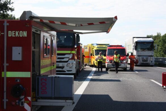 Gefahrgutunfall auf der Autobahn A30 bei Osnabrück