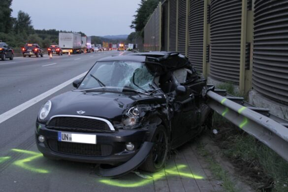 Schwerer Unfall auf der Autobahn A1 bei Osnabrück