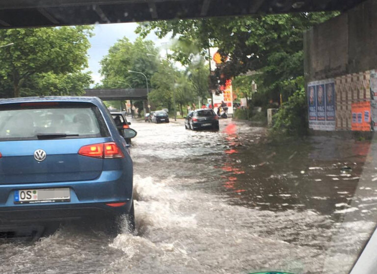 Hochwasser Osnabrück, Archivbild 2016